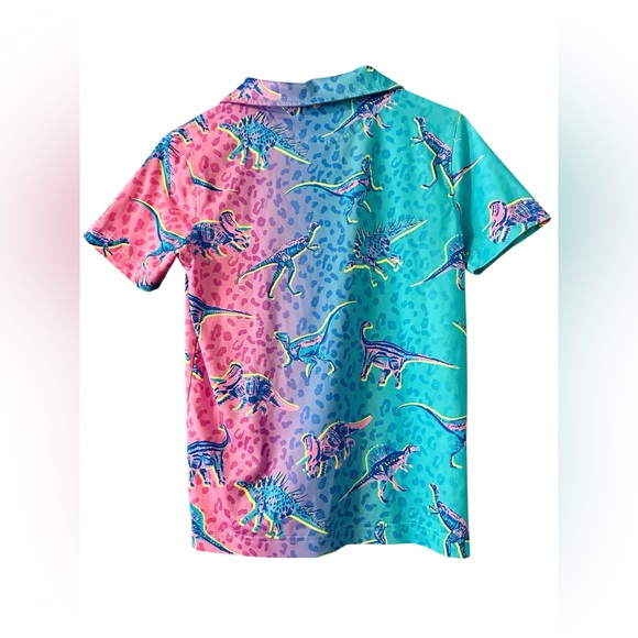 Chubbies Youth Small The Dino Delight Performance Polo - Picture 4 of 5